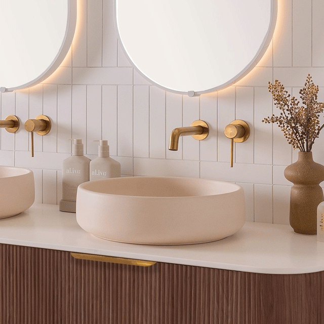 ADP Jean Concrete 400mm Above Counter Basin - Butter
