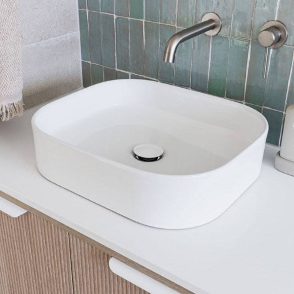 ADP Louie 450 x 380 Above Counter Basin Matte White
