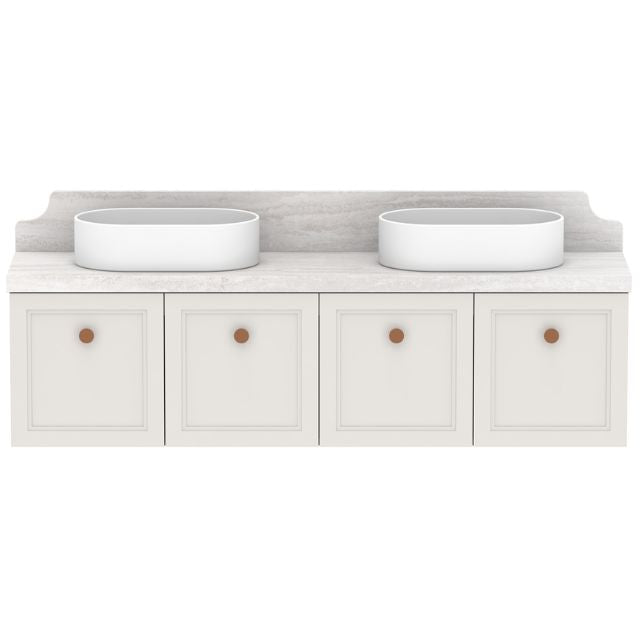 ADP Mabel Ensuite Wall Hung Vanity With Cherry Pie Premium Solid Surface Benchtop