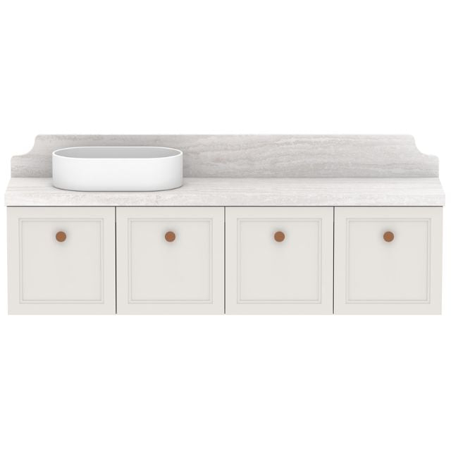 ADP Mabel Ensuite Wall Hung Vanity With Cherry Pie Premium Solid Surface Benchtop