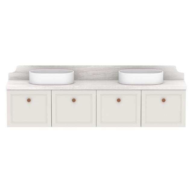 ADP Mabel Ensuite Wall Hung Vanity With Cherry Pie Premium Solid Surface Benchtop