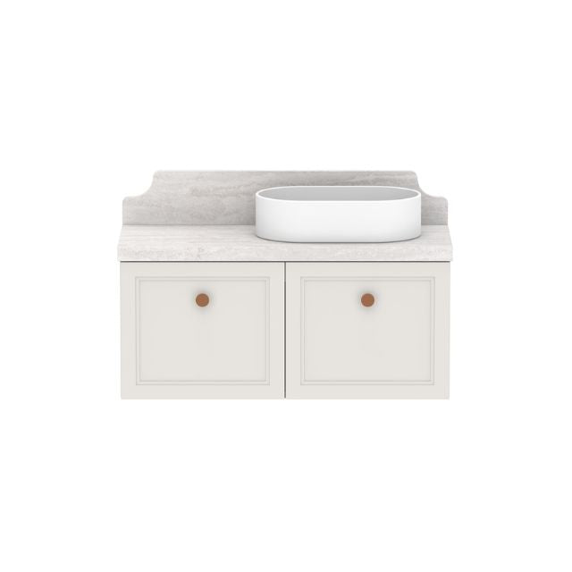 ADP Mabel Ensuite Wall Hung Vanity With Cherry Pie Premium Solid Surface Benchtop