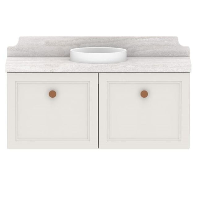 ADP Mabel Mini Wall Hung Vanity with Cherry Pie Benchtop