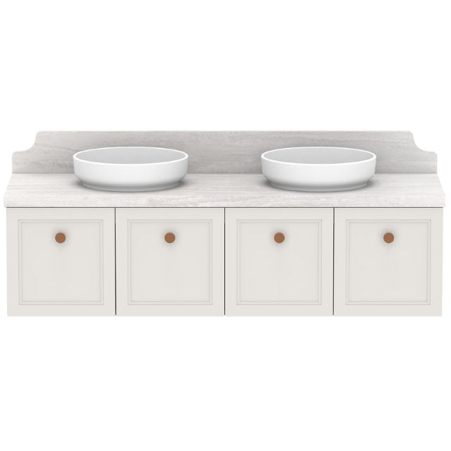 ADP Mabel Wall Hung Vanity With Cherry Pie Premium Solid Surface Benchtop