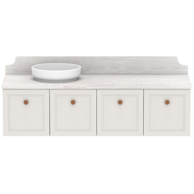 ADP Mabel Wall Hung Vanity With Cherry Pie Premium Solid Surface Benchtop