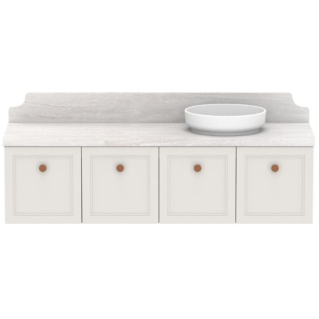 ADP Mabel Wall Hung Vanity With Cherry Pie Premium Solid Surface Benchtop