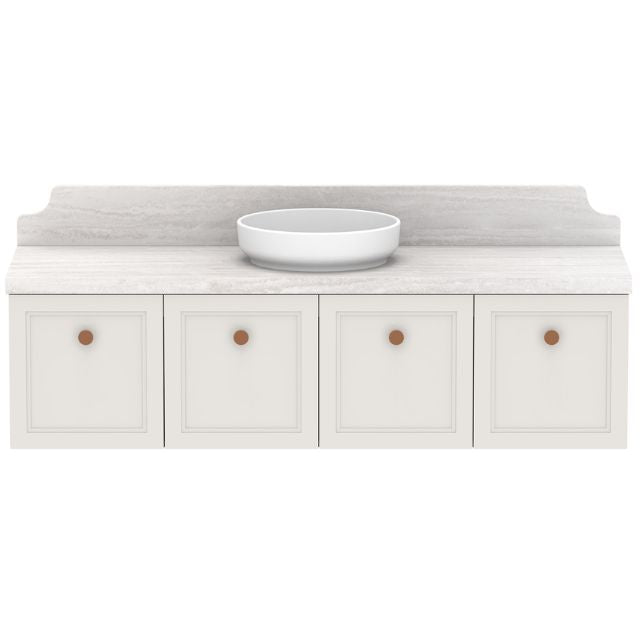 ADP Mabel Wall Hung Vanity With Cherry Pie Premium Solid Surface Benchtop