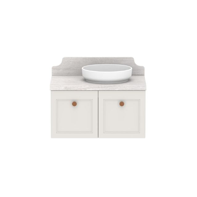 ADP Mabel Wall Hung Vanity With Cherry Pie Premium Solid Surface Benchtop