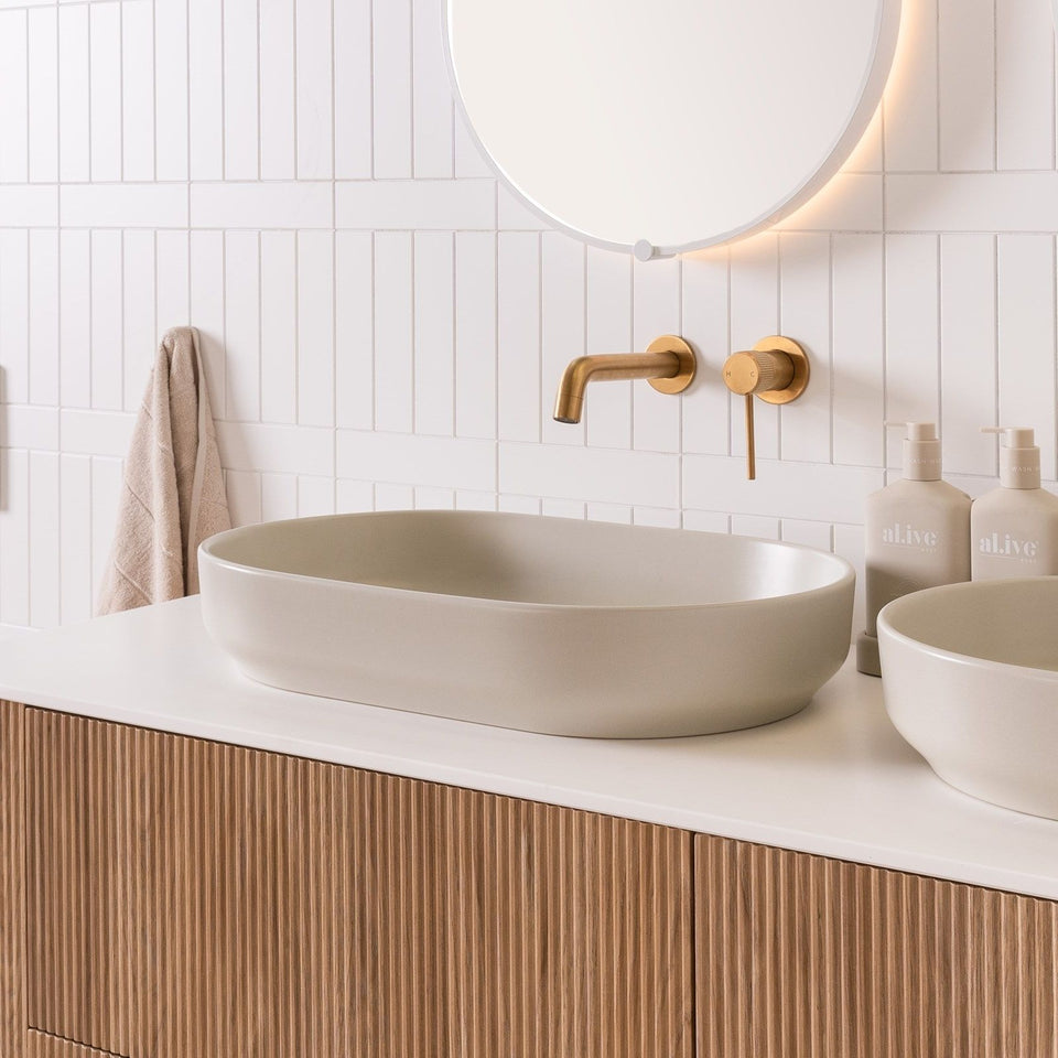ADP Marilyn 550 x 350 Above Counter Basin Matte Concrete