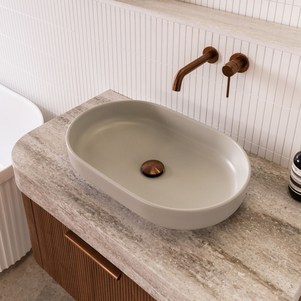 ADP Marilyn 550 x 350 Above Counter Basin Matte Concrete