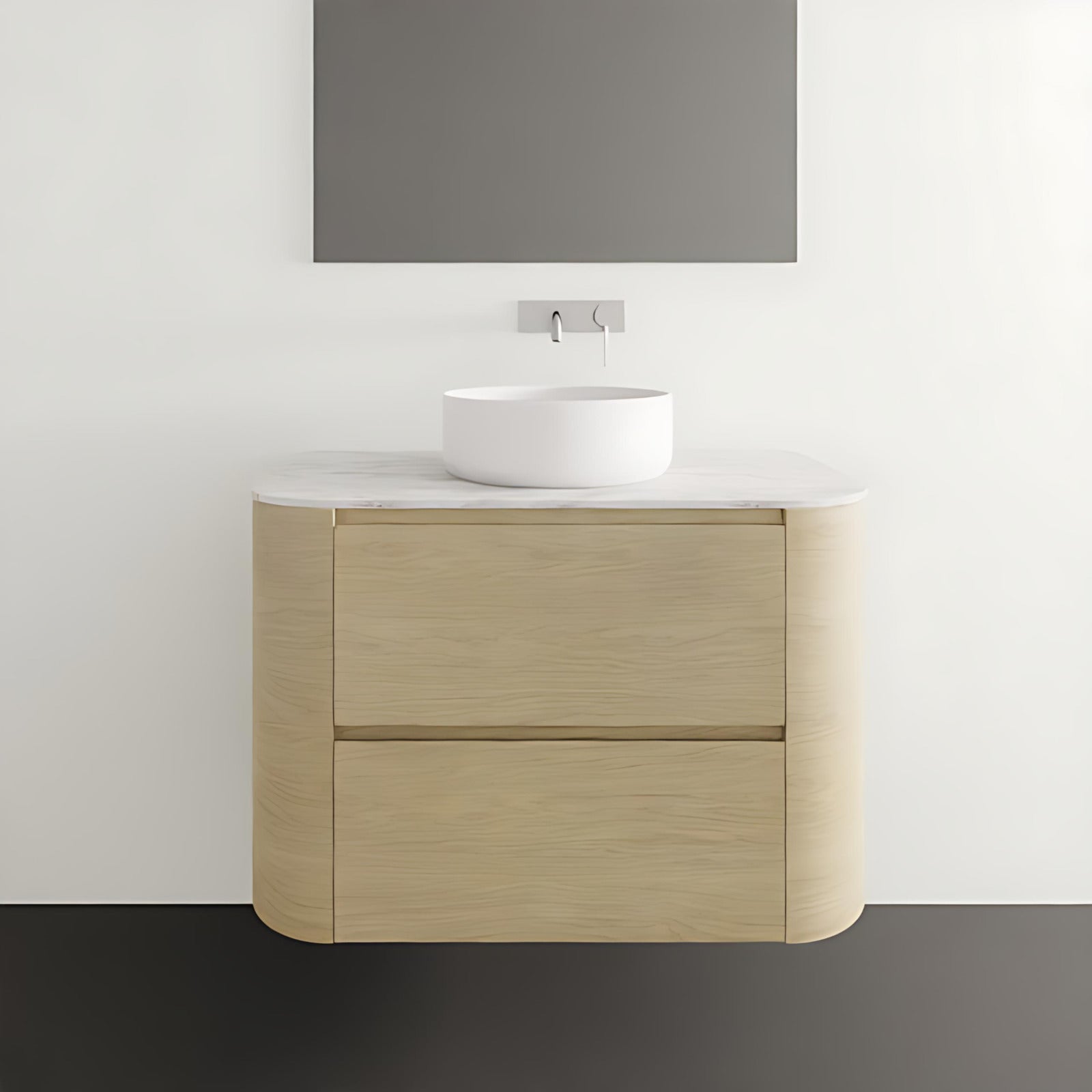 ADP Thea Wall Hung Vanity with Durasein Benchtop TEAFAW0900WHCCP - The Blue Space