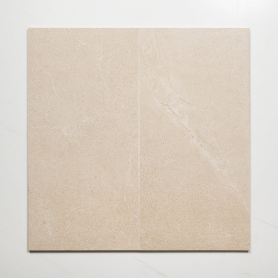 Ardenne Beige Travertine Look Porcelain Tile P4 300×600mm