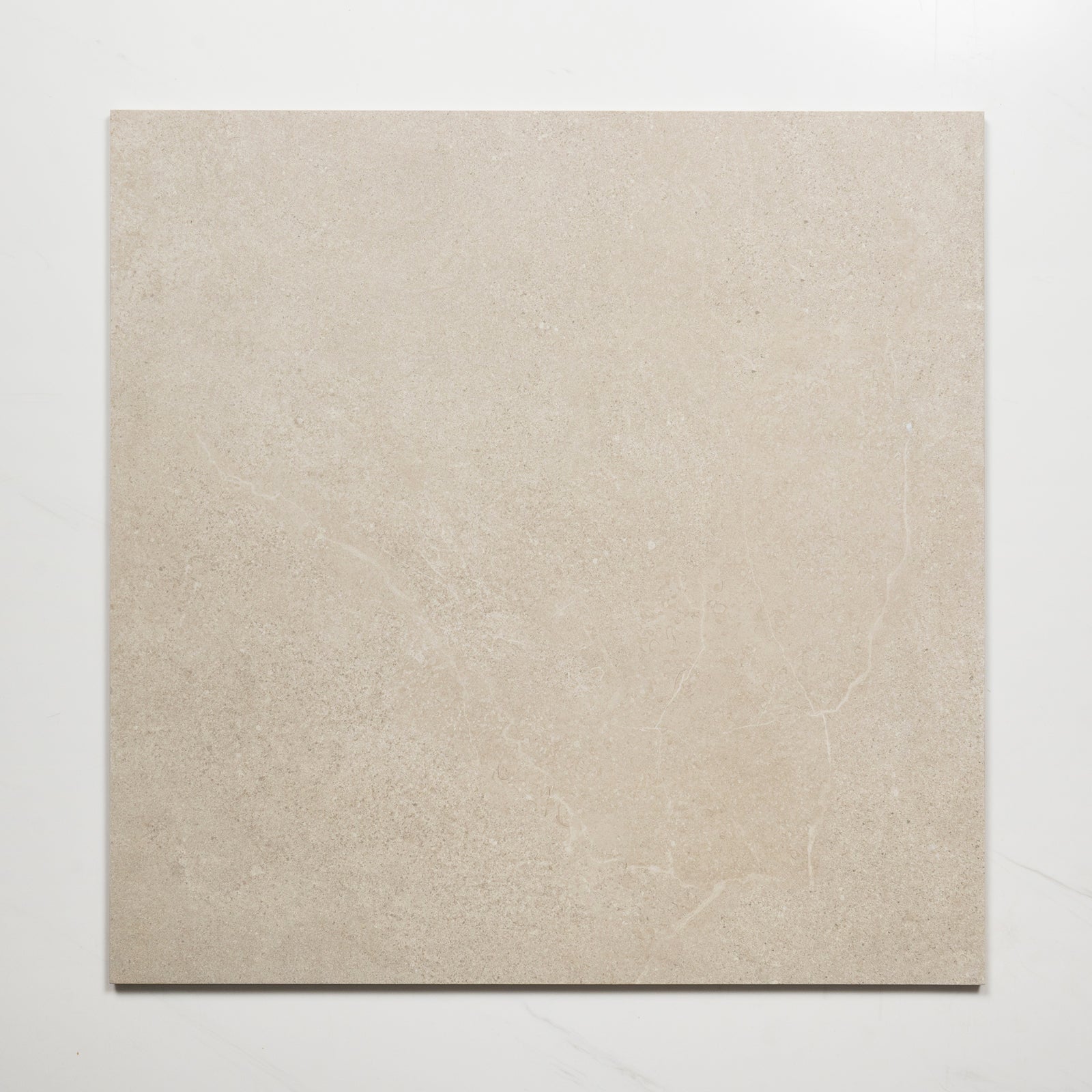 Single No Hand Ardenne Grey Travertine Look Porcelain Tile P4 600×600mm TURGR4 - The Blue Space
