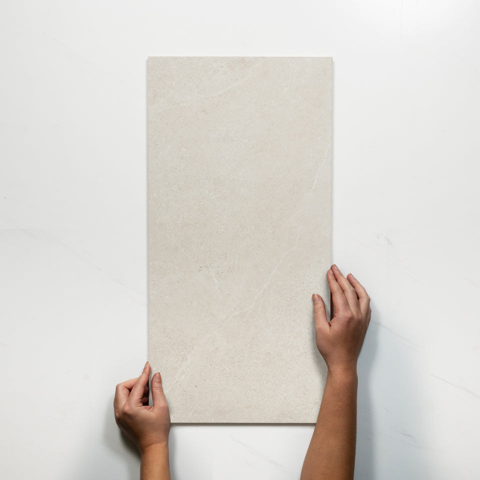 Ardenne Ivory Travertine Look Porcelain Tile P4 300×600mm