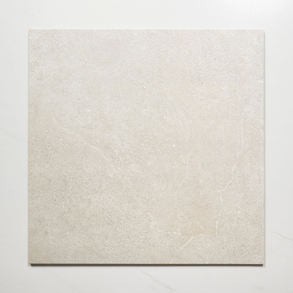 Ardenne Ivory Travertine Look Porcelain Tile P4 600×600mm