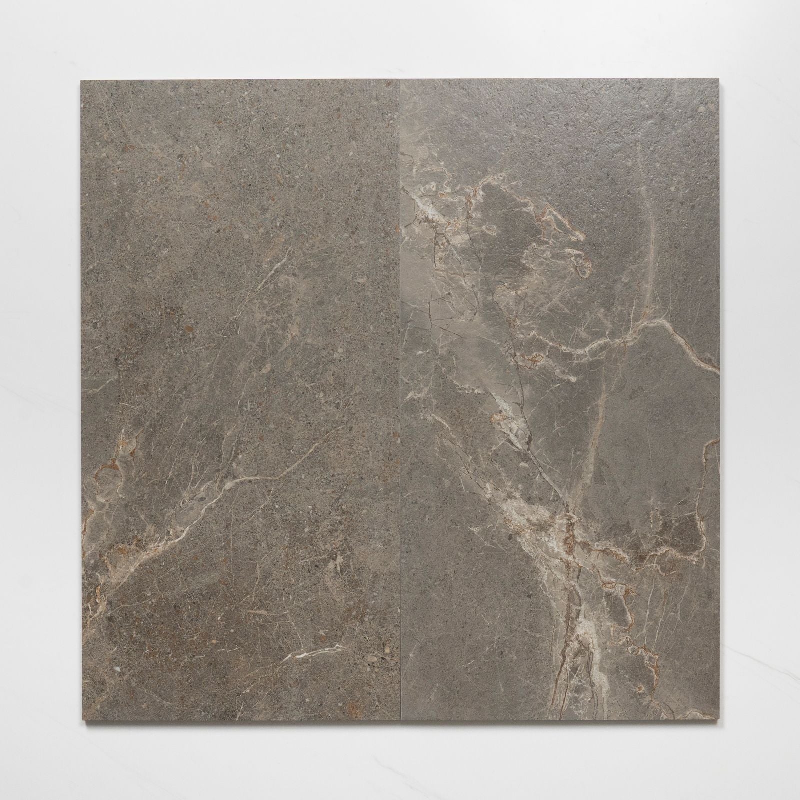 Double No Hand Auralis Grey Brown Honed Porcelain Tile 300 x 600mm 36ARDASH - The Blue Space