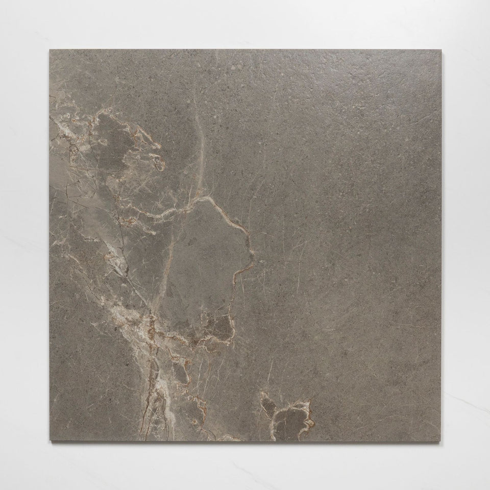 Auralis Grey Brown Honed Porcelain Tile 600 x 600mm