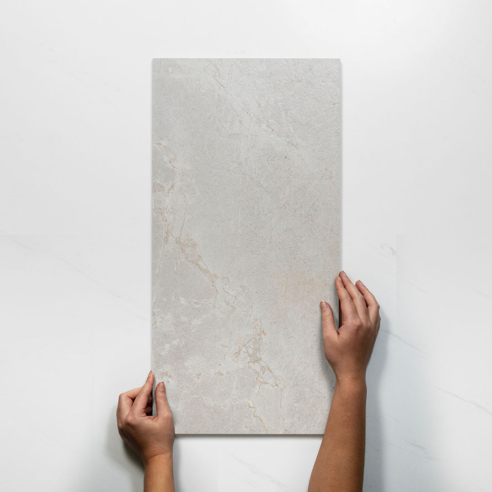 Auralis Off White Honed Porcelain Tile 300 x 600mm