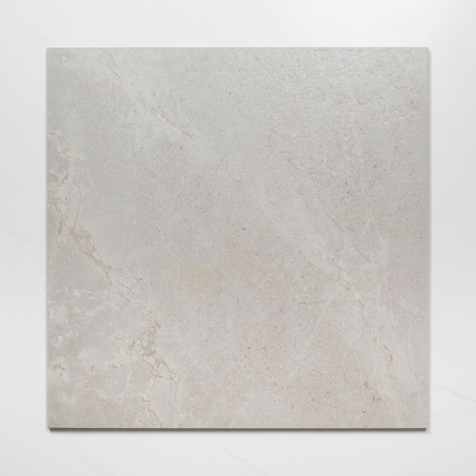 Auralis Off White Honed Porcelain Tile 600 x 600mm