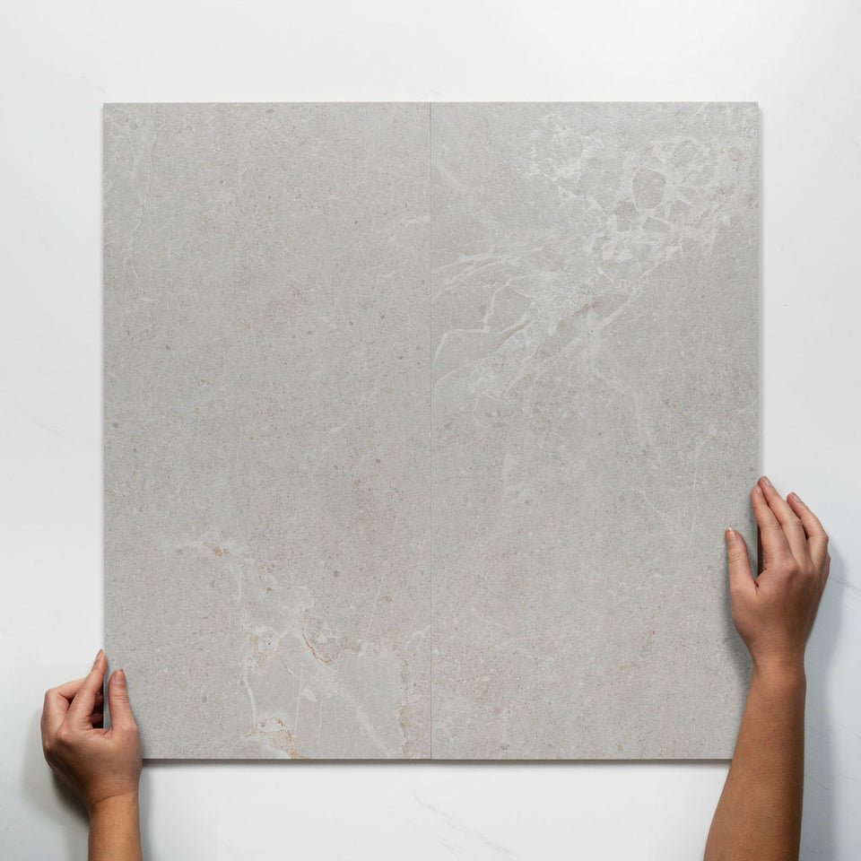 Auralis Warm Grey Honed Porcelain Tile 300 x 600mm