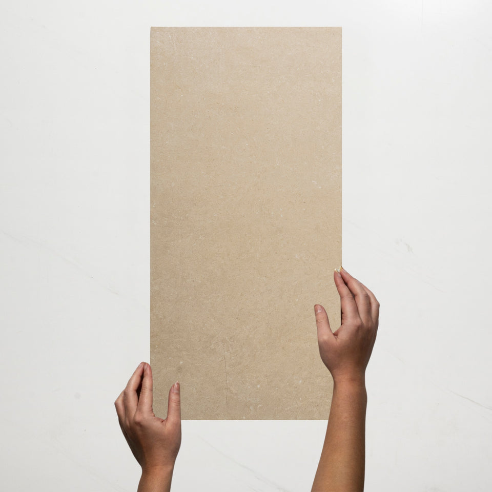 Avedon Beige Limestone Look Porcelain Tile P3 300×600mm