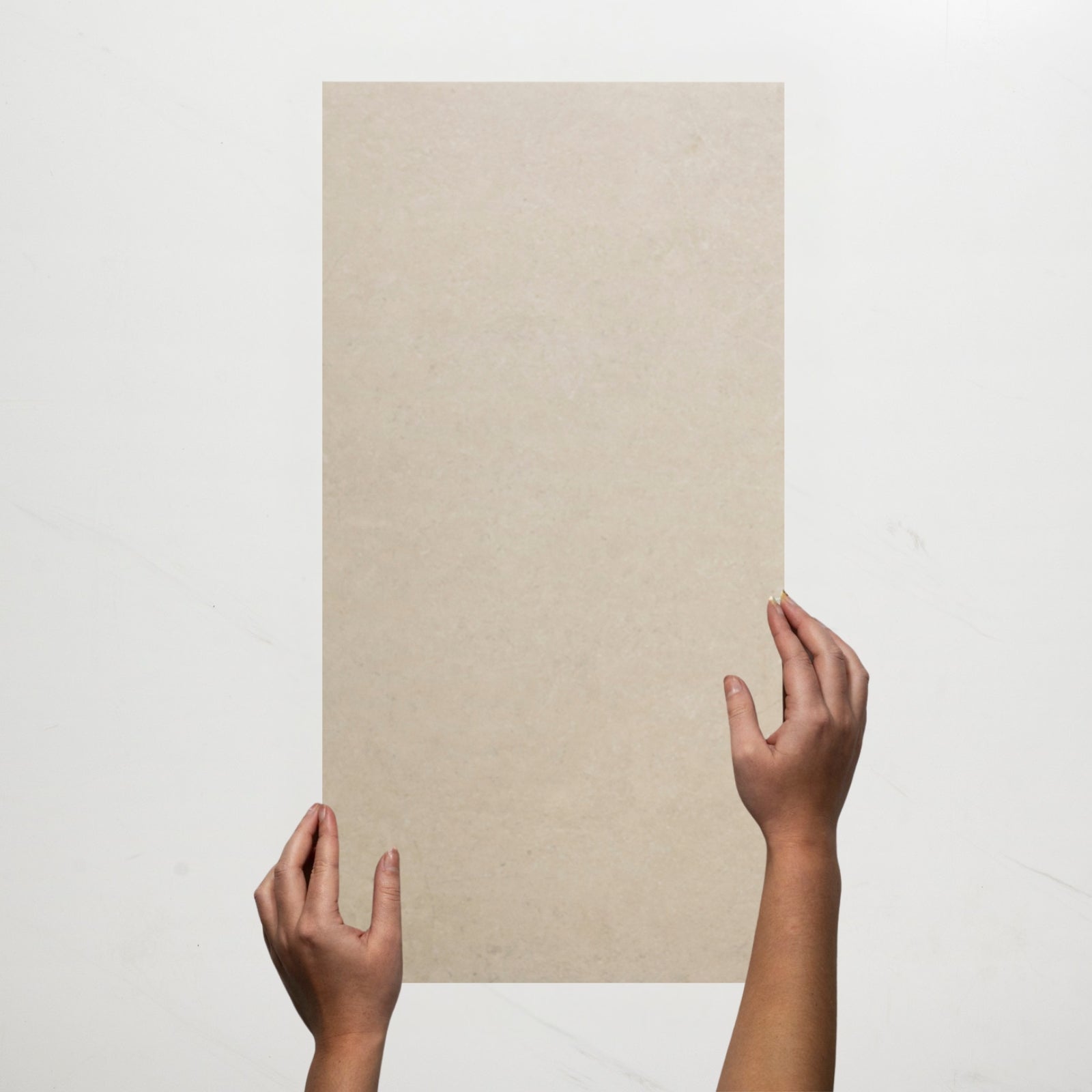 Single With Hand Avedon Chalk Limestone Look Porcelain Tile P3 300×600mm PROCHA3 - The Blue Space