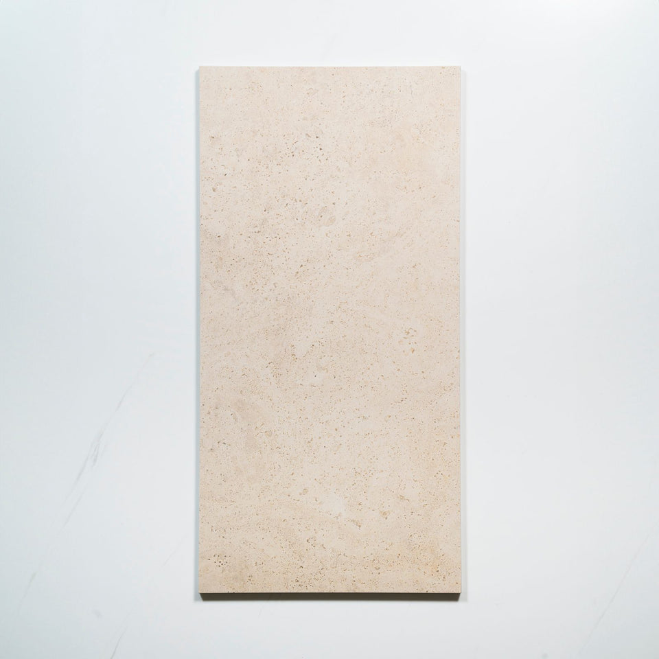 Avorio Cream Travertine Look Matte Porcelain Tile 300 x 600mm