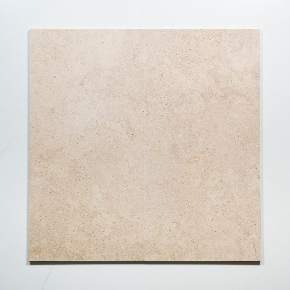 Avorio Cream Travertine Look Matte Porcelain Tile 300 x 600mm