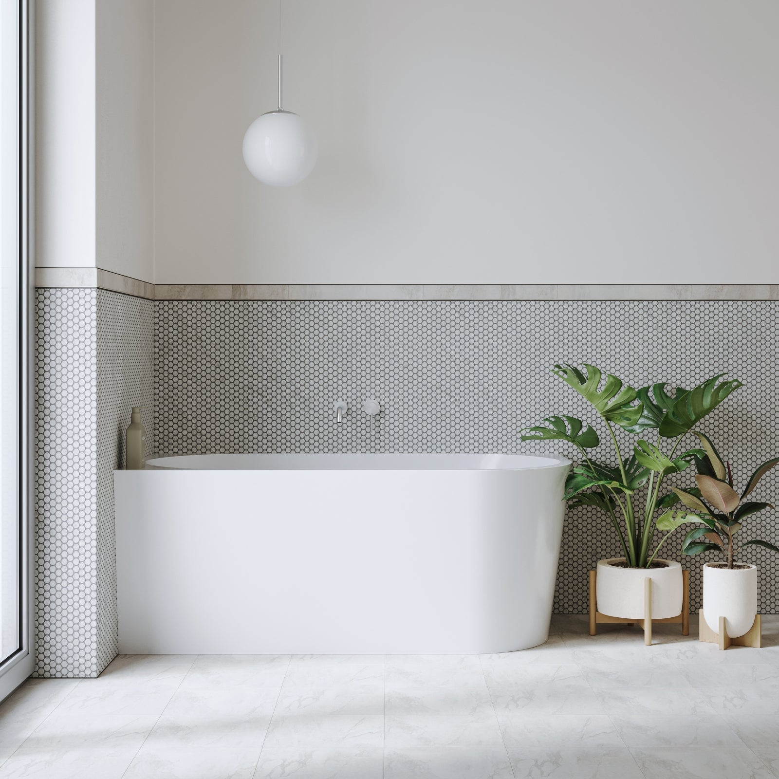 Lifestyle 1 Bao Bon 1700mm Back to Corner Bath - Left Hand Corner BAO500317L - The Blue Space