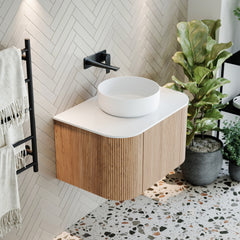 Bao Round 360mm Above Counter Basin - Matte White
