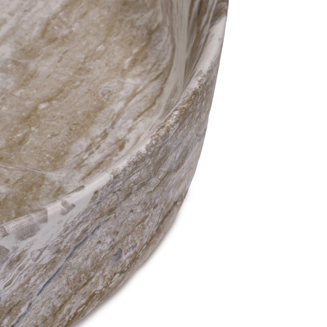 Bao Round 400mm Above Counter Basin Ochre Veins