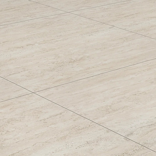 Beige Josie Cross Cut Travertine Tile Tech grip 300 x 600 x 10mm Porcelain