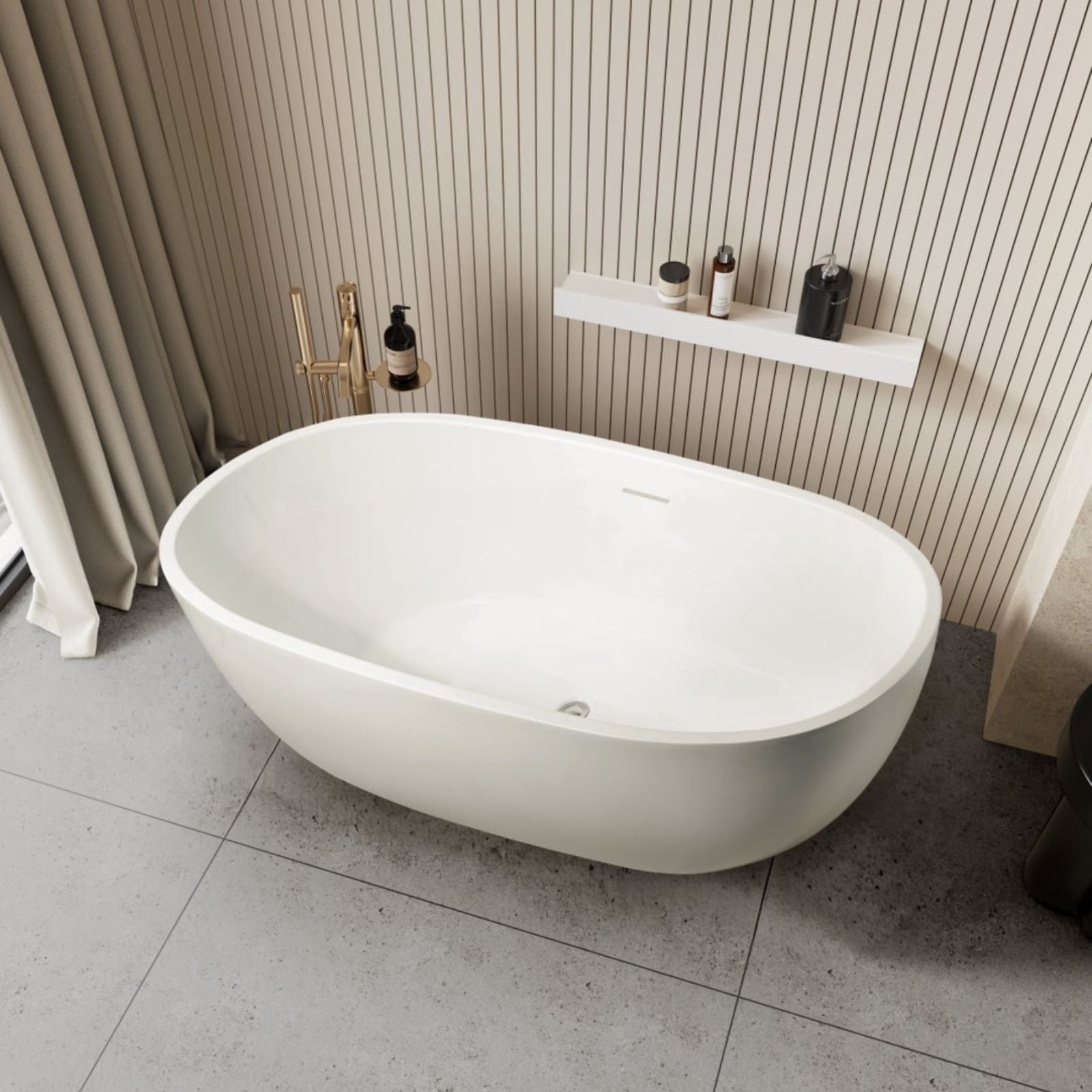 Lifestyle 2 BelBagno H Collection Shelf 1200 BB-H-1200-MW - The Blue Space