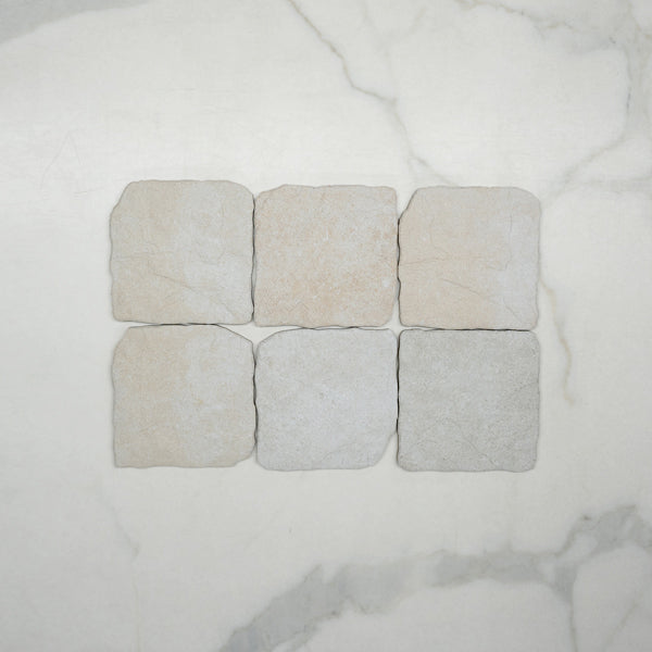 Bone Settlers Cobble Stone 150 x 150mm Porcelain