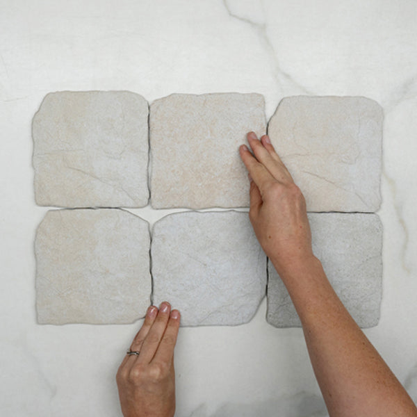 Bone Settlers Cobble Stone 150 x 150mm Porcelain