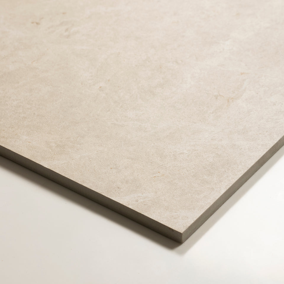 Cairnwell White Stone Look Porcelain Outdoor Tile P5 600×600mm