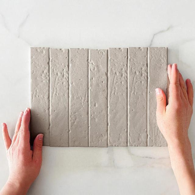 Caramel Blaire Brick Tile Textured Matte 45 x 230 x 8mm Porcelain
