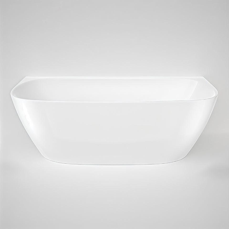 Caroma Contura II 1700mm Back to Wall Freestanding Bath - White