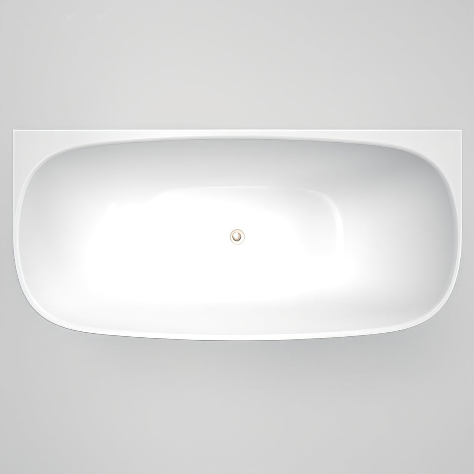 Caroma Contura II 1700mm Back to Wall Freestanding Bath - White