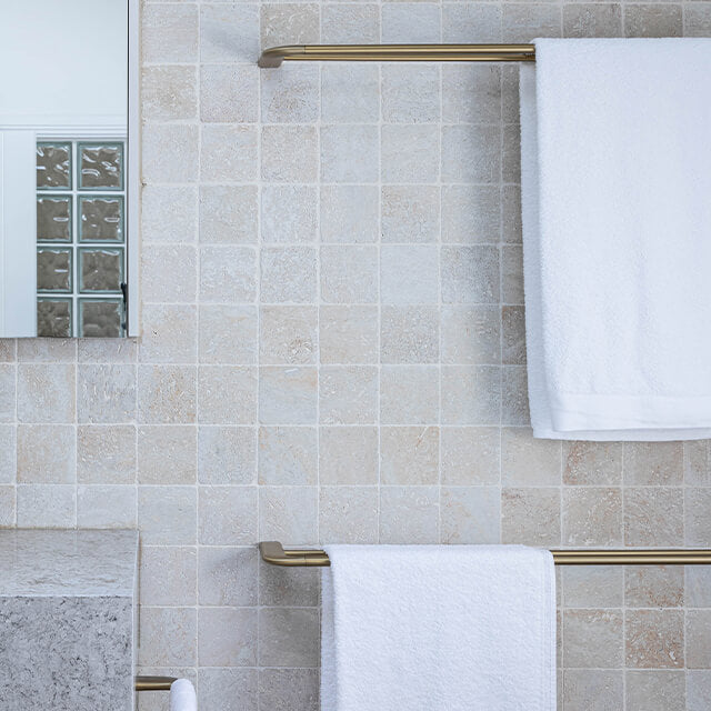 Caroma Contura II 820mm Single Towel Rail - Brushed Brass