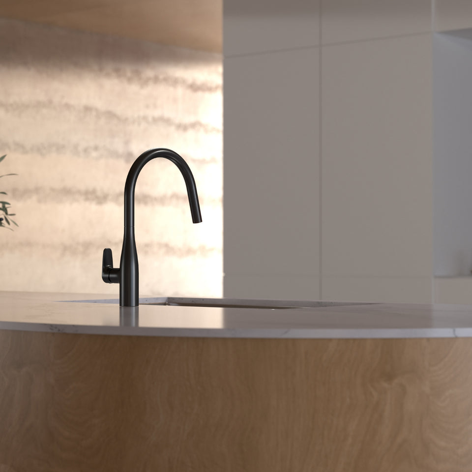 Caroma Contura II Pull Out Sink Mixer - Black