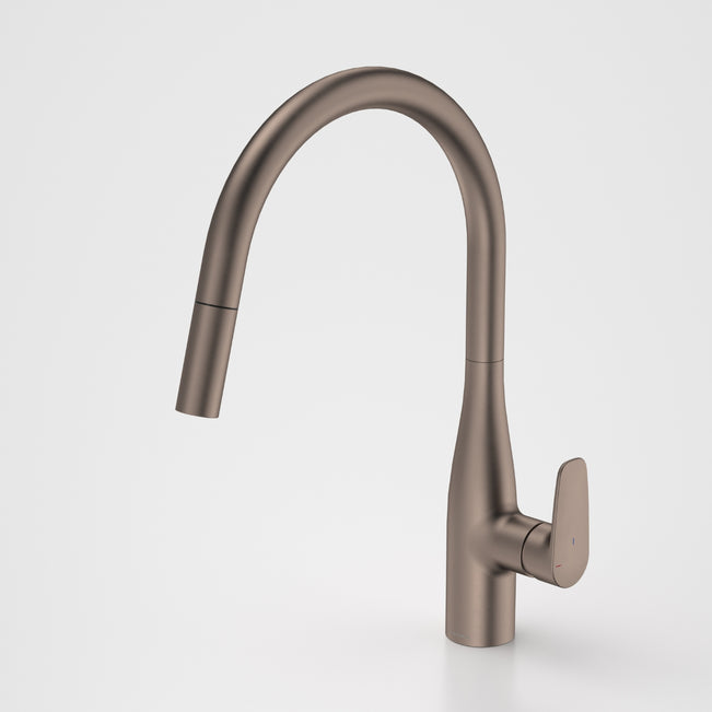 Caroma Contura II Pull Out Sink Mixer - Brushed Bronze 849062BBZ56AF - The Blue Space