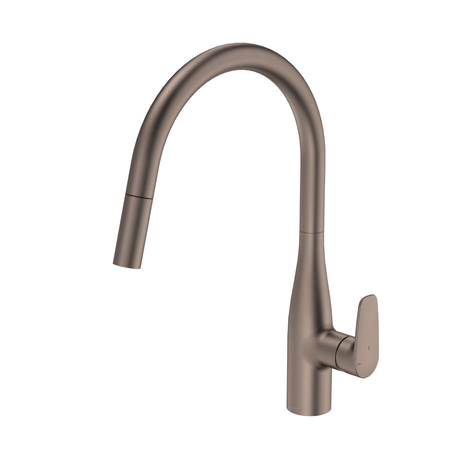 Angle Caroma Contura II Pull Out Sink Mixer - Brushed Bronze 849062BBZ56AF - The Blue Space