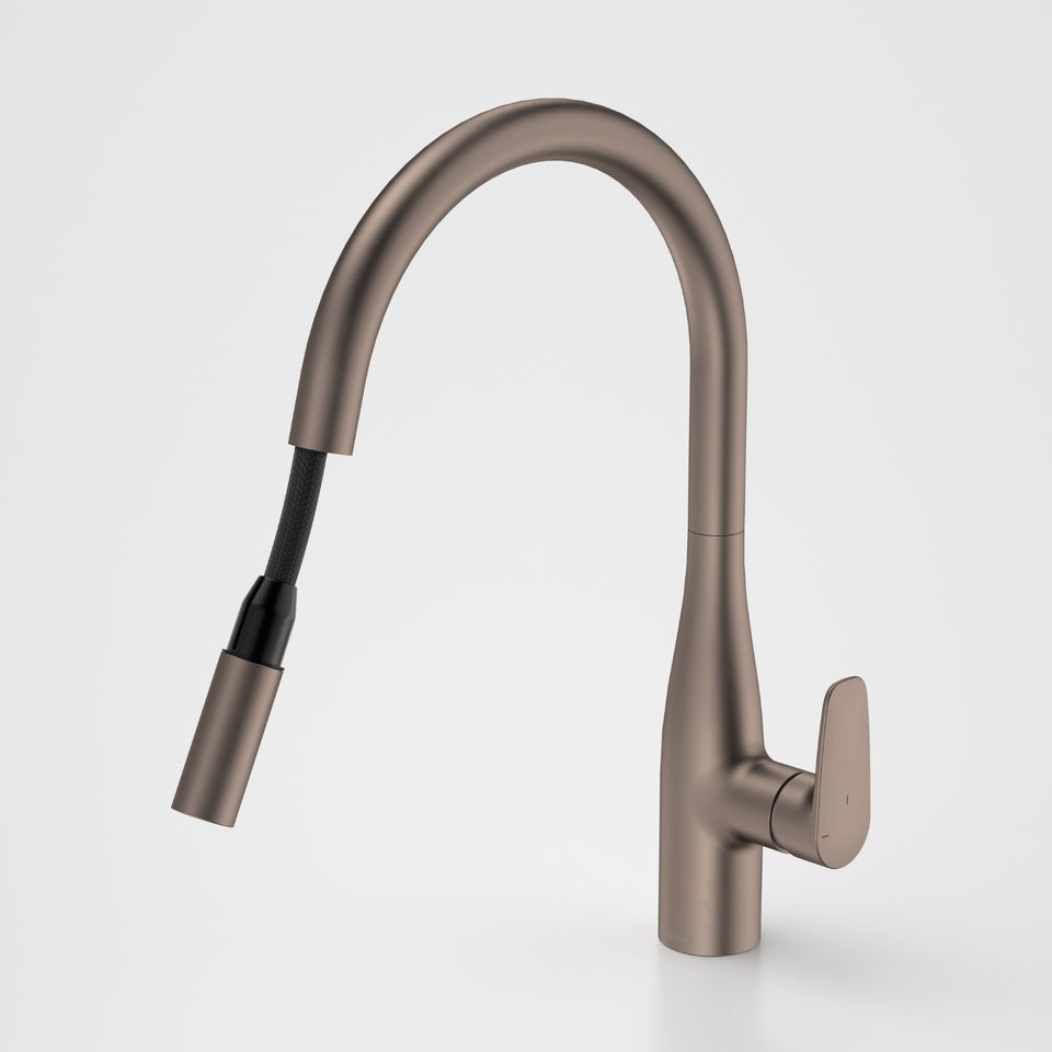 Caroma Contura II Pull Out Sink Mixer - Brushed Bronze