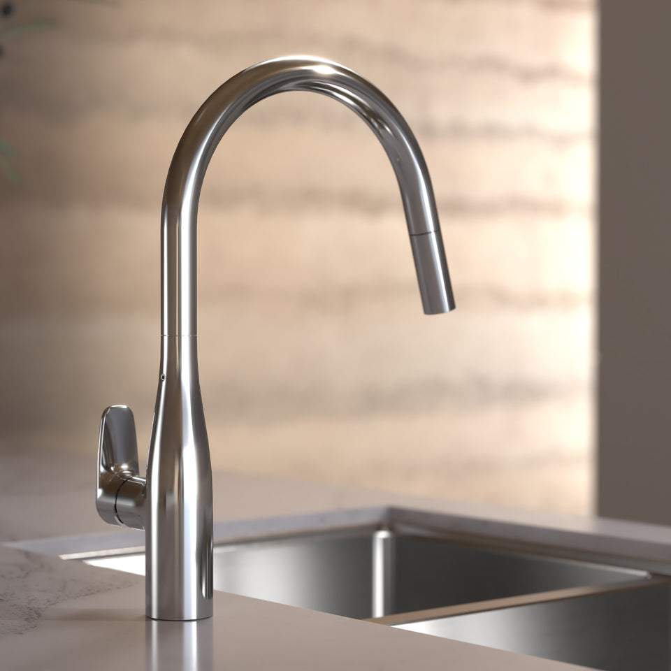Caroma Contura II Pull Out Sink Mixer - Chrome