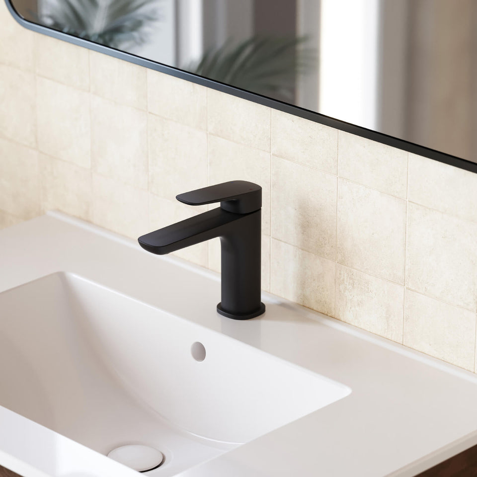 Caroma Contura II Basin Mixer - Matte Black