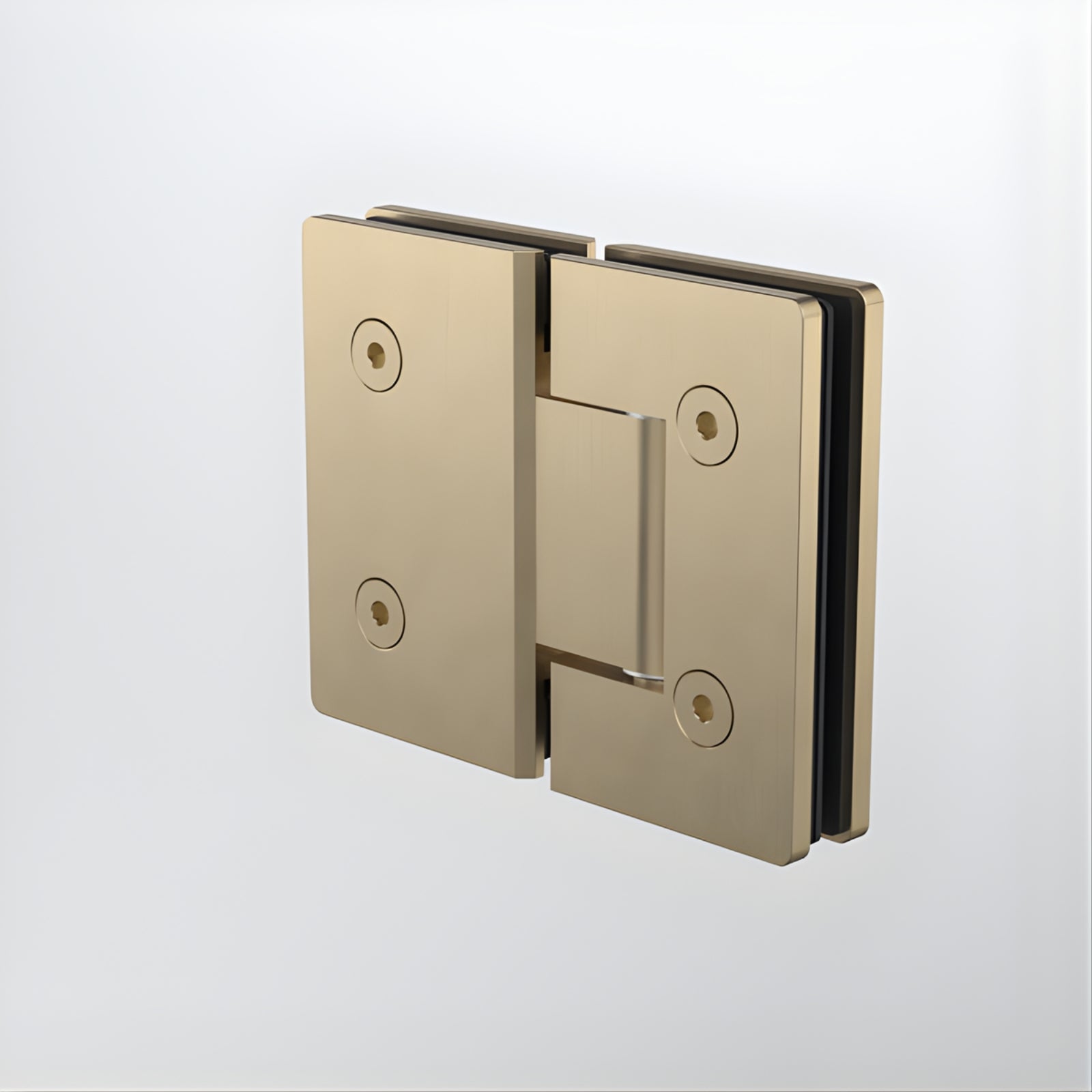 Back Caroma Glass to Glass Shower Door Hinge Brushed Brass 14228016BB - The Blue Space
