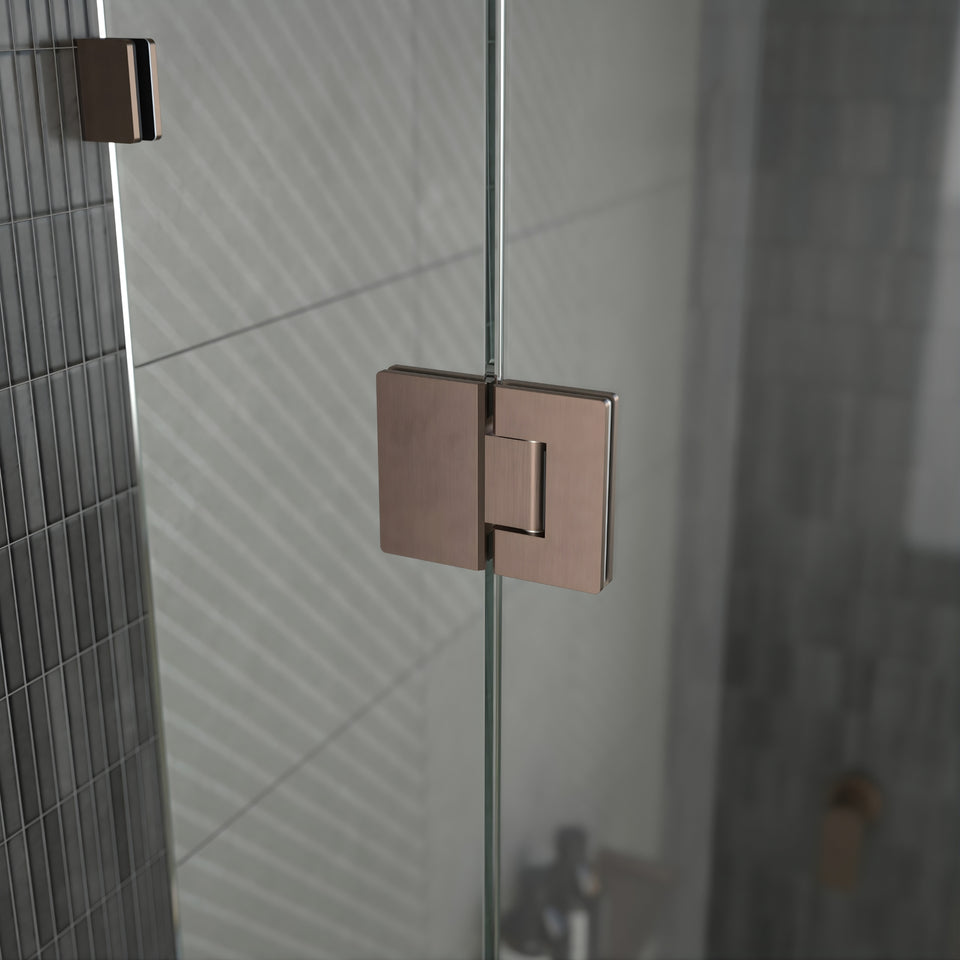 Caroma Glass to Glass Shower Door Hinge Brushed Bronze