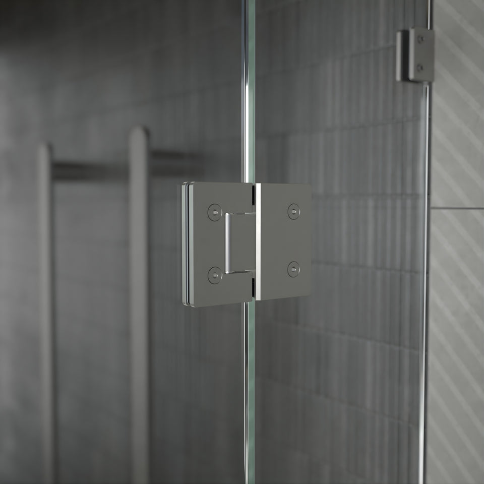 Caroma Glass to Glass Shower Door Hinge Brushed Nickel