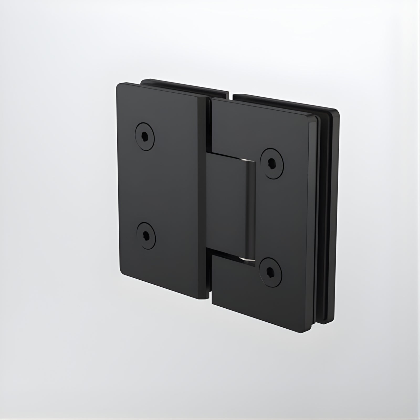Back Caroma Glass to Glass Shower Door Hinge Matte Black 14228016B - The Blue Space